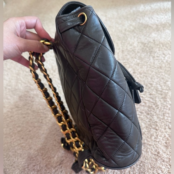 SOLD Chanel Duma Backpack Black Vintage - Picture 10 of 16